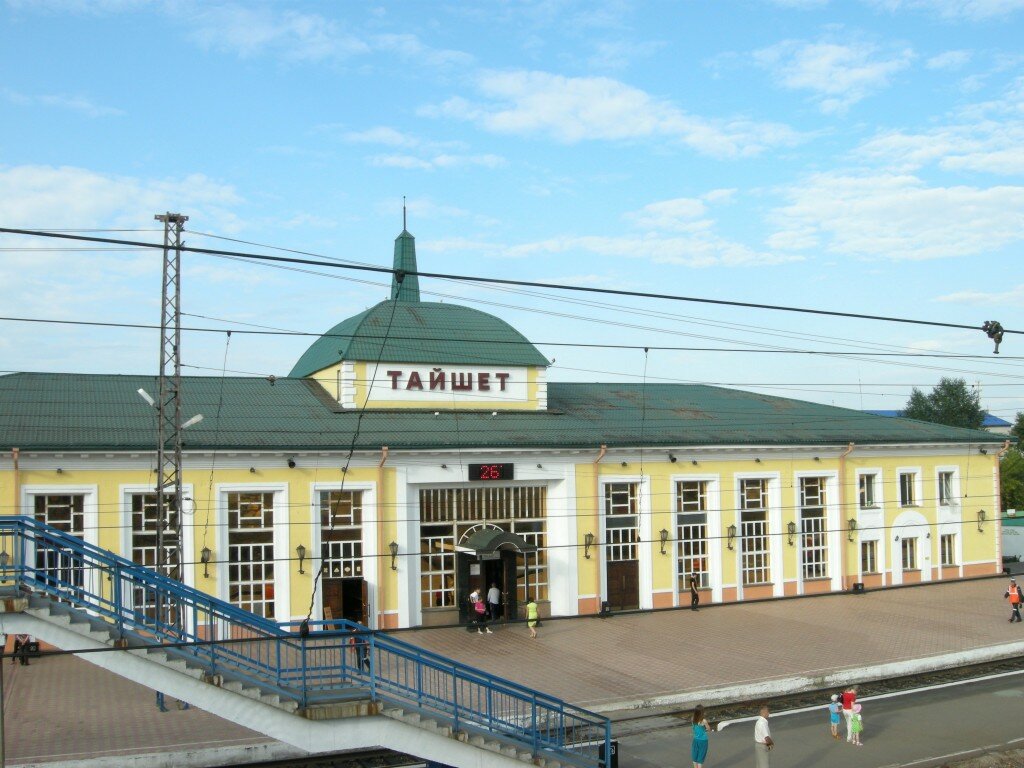 Tajszet - jedna ze stacji na trasie Kolei Transsyberyjskiej